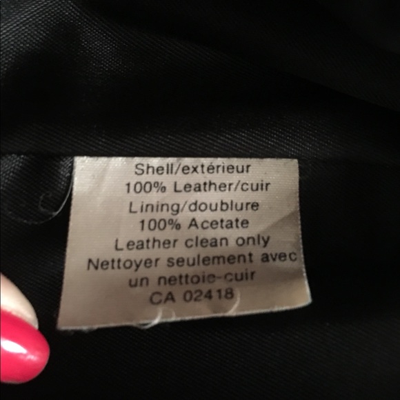 Bebe black leather Moto vest - Picture 2 of 2